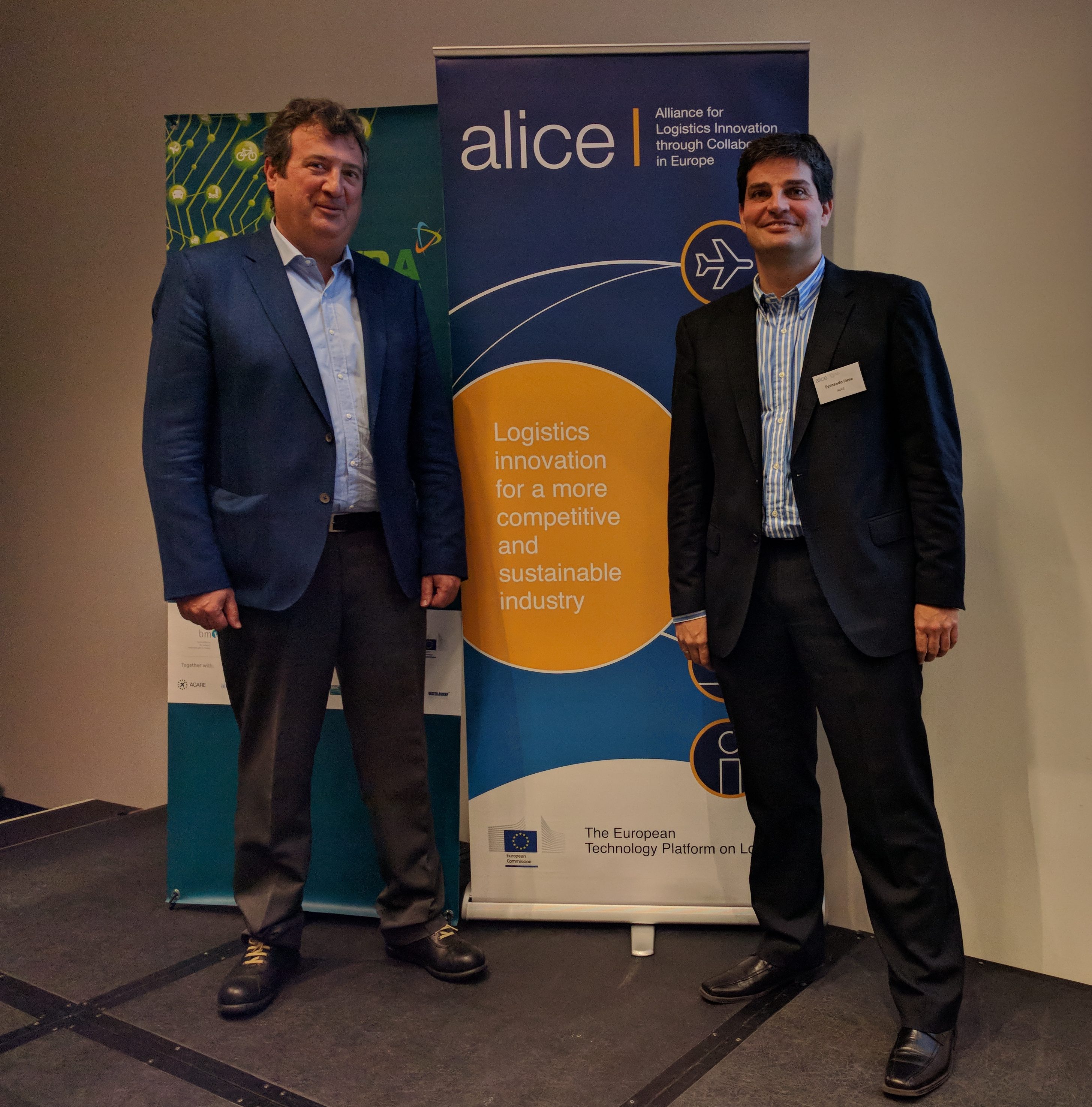 Fernando Liesa, ALICE General Secretary, alongside Francesc Rosines from Enide, at ALICE Plenary Meeting